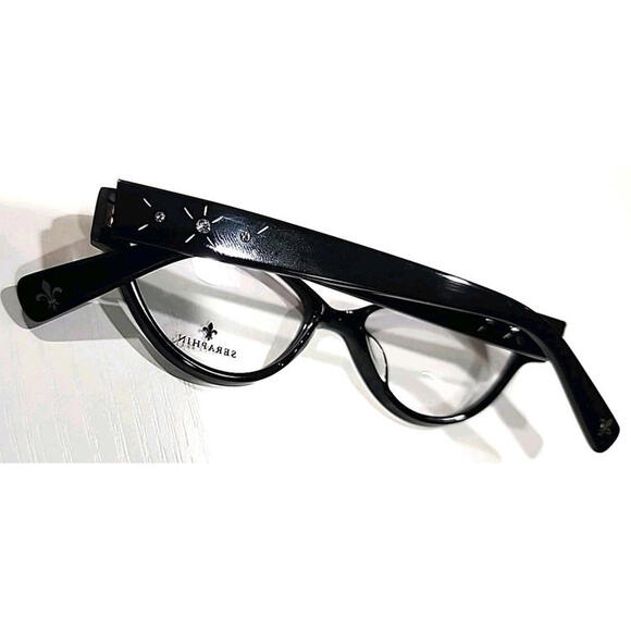 Seraphin LINDSAY 8531 Sm Black Cat Eye Eyeglasses 51-15 140 New main image 5